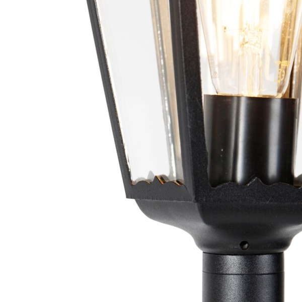 Smart staande buitenlamp zwart 170 cm incl. Wifi st64 - new orleans
