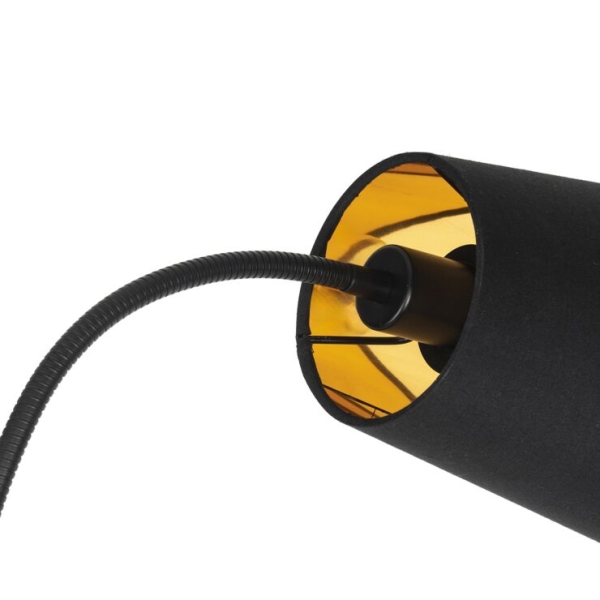 Smart vloerlamp zwart incl. 2 wifi p45 - carmen