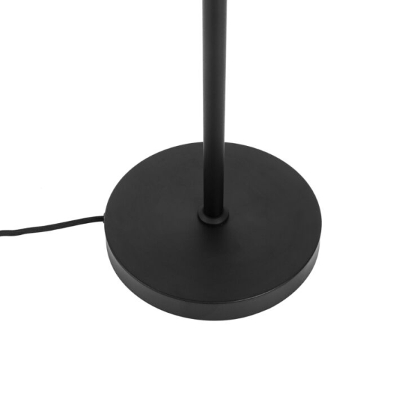 Smart vloerlamp zwart verstelbaar incl. 3 wifi p45 - mesh