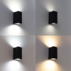 Smart wandlamp donkergrijs ip44 incl. 2 wifi gu10 - baleno