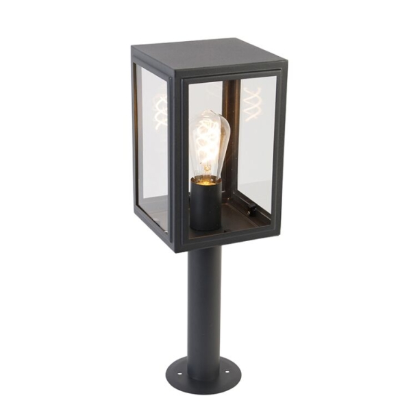 Buitenlamp paal grijs 50 cm IP44 - Sutton