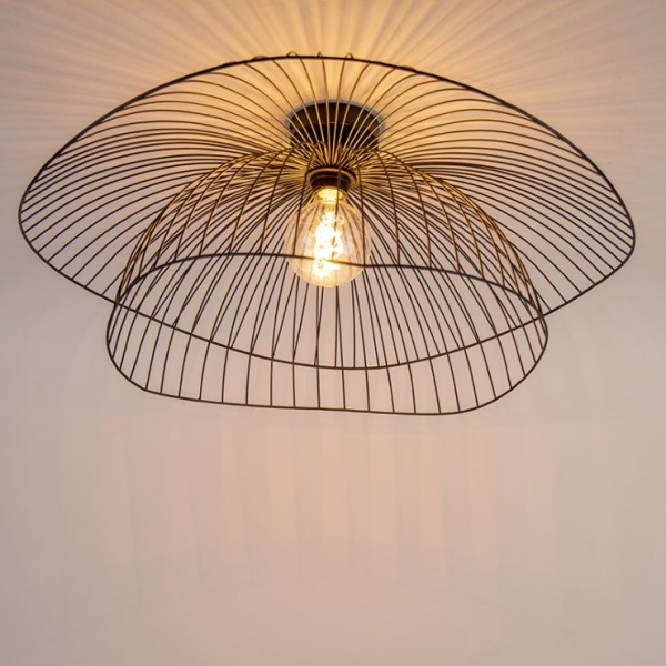 Design hanglamp zwart 66 cm pua 14