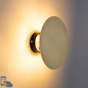 Design wandlamp rond goud - Pulley