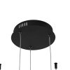Hanglamp zwart incl. Led 3-staps dimbaar 3-lichts - anello