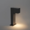 Industriële staande buitenlamp donkergrijs 30 cm ip44 - baleno