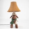 Kinder tafellamp jachthond bruin - spike