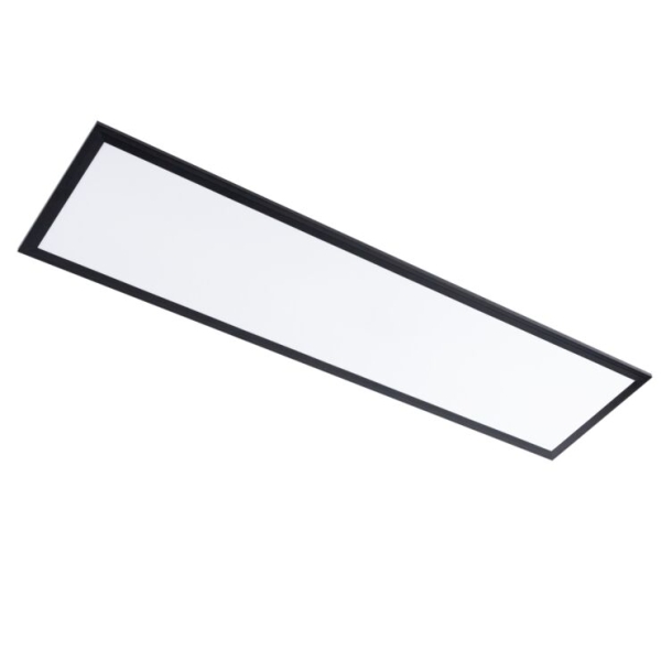 Modern LED paneel zwart 100 cm incl. LED dim to warm - Armstrong