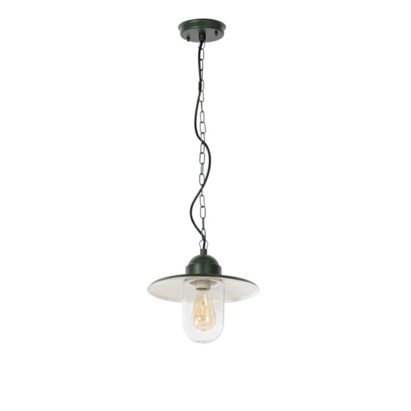 Moderne buiten hanglamp donkergroen IP44 - Kansas