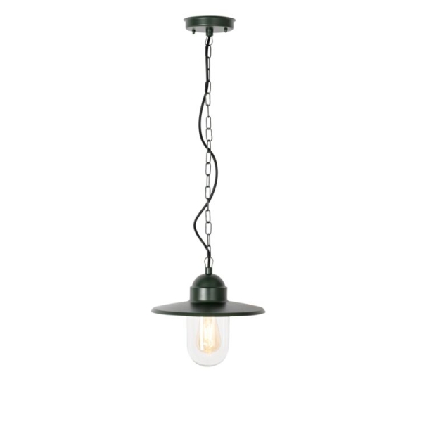 Moderne buiten hanglamp donkergroen IP44 - Kansas