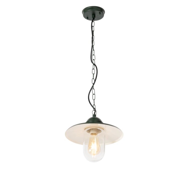 Moderne buiten hanglamp donkergroen IP44 - Kansas