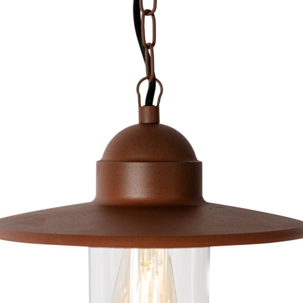 Moderne buiten hanglamp roestbruin IP44 - Kansas