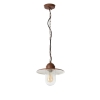 Moderne buiten hanglamp roestbruin IP44 - Kansas