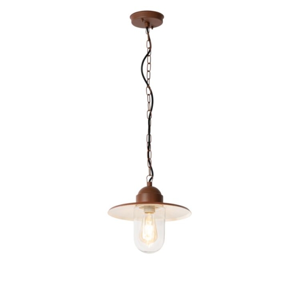 Moderne buiten hanglamp roestbruin IP44 - Kansas