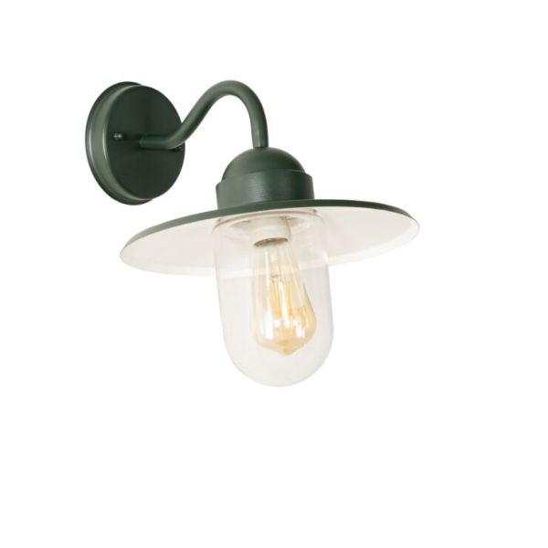 Moderne buiten wandlamp donkergroen IP44 - Kansas