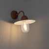 Moderne buiten wandlamp roestbruin IP44 - Kansas