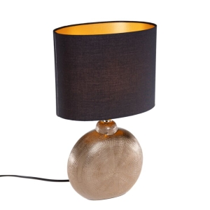 Moderne tafellamp brons 39 x 23 cm incl. LED - Kygo