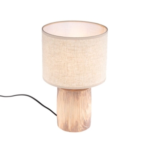 Moderne tafellamp hout 35 x 20 cm incl. LED - Lipa