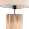 Landelijke tafellamp beige met bruin 43 cm - lipa