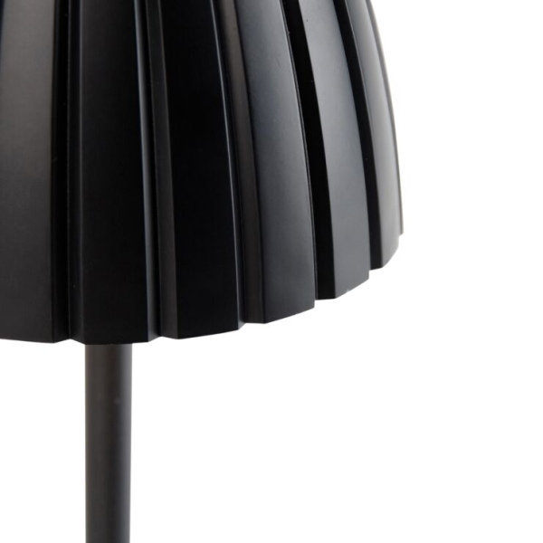 Tafellamp zwart 3-staps dimbaar in kelvin oplaadbaar - dolce