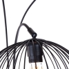 Moderne vloerlamp zwart 3-lichts - koopa