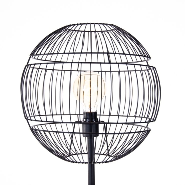 Moderne vloerlamp zwart - Sphaera