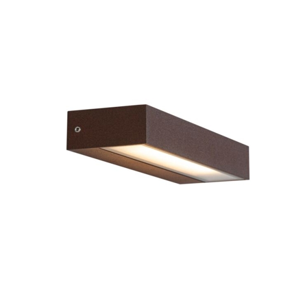 Moderne wandlamp roestbruin incl. LED IP65 - Hannah