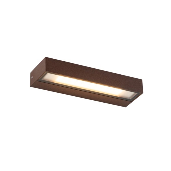 Moderne wandlamp roestbruin incl. LED IP65 - Hannah