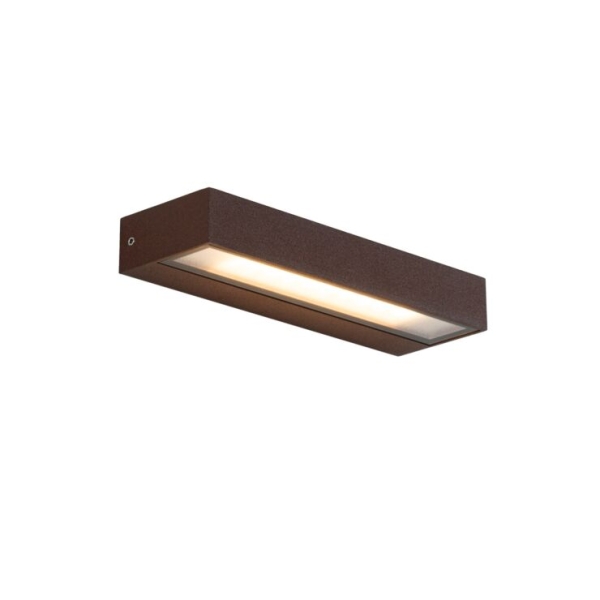 Moderne wandlamp roestbruin incl. LED IP65 - Hannah