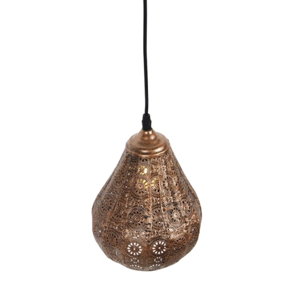 Oosterse hanglamp koper - Billa Dia