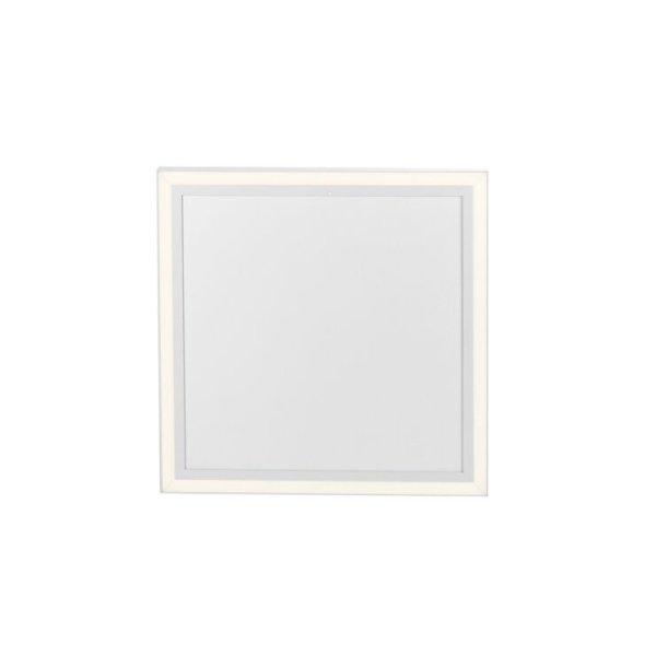 Plafond verwarmingspaneel wit 60 cm incl. Led met afstandsbediening - nelia