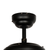 Plafondventilator zwart met hout en trekschakelaar 3-lichts - mistral jeana