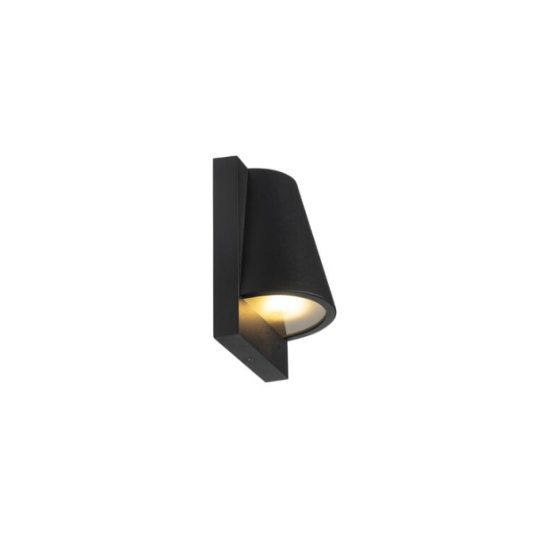 Smart buiten wandlamp zwart ip44 incl. Wifi gu10 - femke