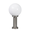Smart buitenlamp paal staal rvs 50 cm incl. Wifi a60 - sfera