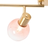 Smart spot goud met roze glas incl. 4 wifi p45 - vidro