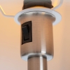 Smart vloerlamp staal met grijze kap incl. Wifi A60 en E14 - Retro