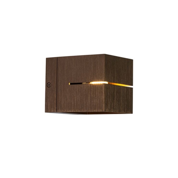 Smart wandlamp donkerbrons 9