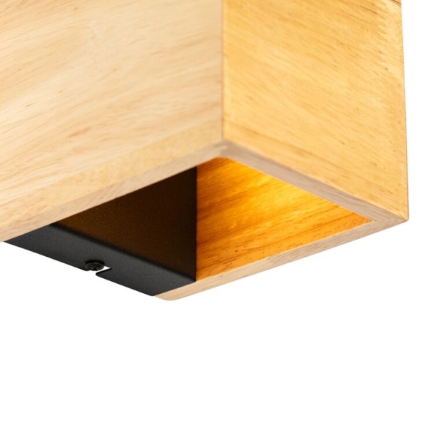 Smart wandlamp eiken hout 8 cm incl. LED - Transfer