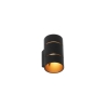Smart wandlamp zwart met gouden binnenkant incl. Led - ria