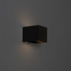 Wandlamp zwart incl. LED en touch dimmer oplaadbaar - Joris