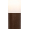 Buitenlamp paal roestbruin met opaal 45 cm IP44 - Rox