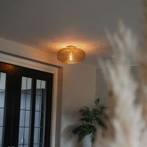 Design plafondlamp goud ovaal - Sarella
