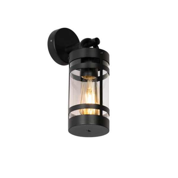 Industriële buiten wandlamp zwart IP44 - Ruben