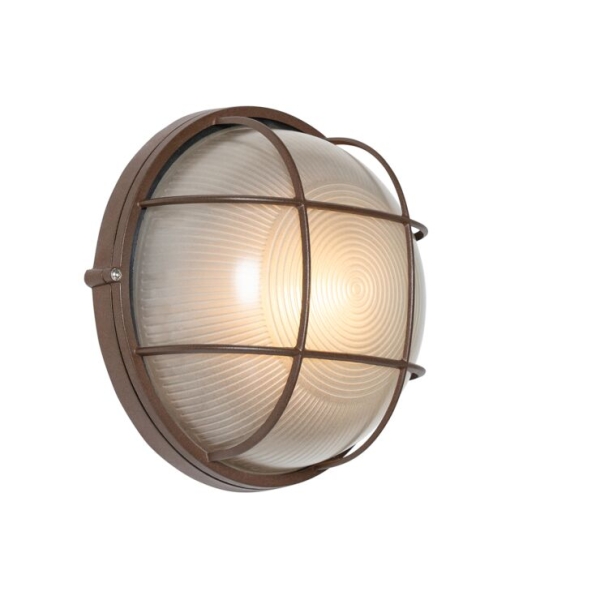 Industriële buitenwandlamp roestbruin IP44 - Hanneke