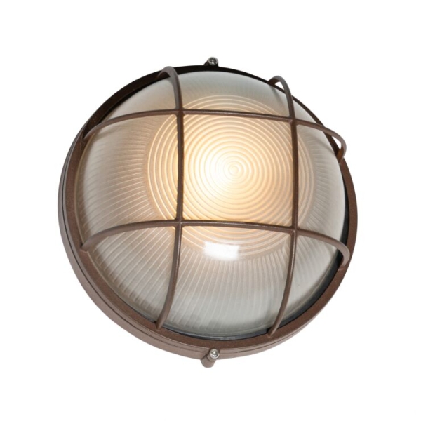 Industriële buitenwandlamp roestbruin IP44 - Hanneke