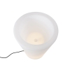 Buiten vloerlamp wit 60 cm bloempot IP65 - Verano