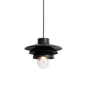 Design buiten hanglamp zwart ip44 - morty