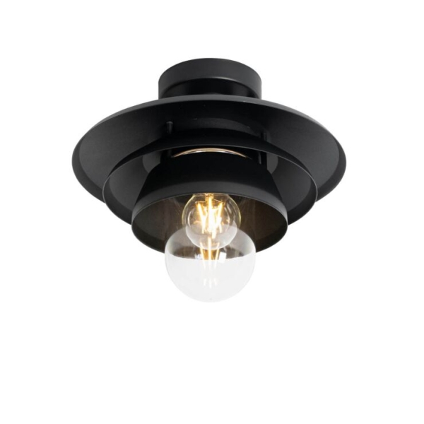 Design buiten plafondlamp zwart IP44 - Morty