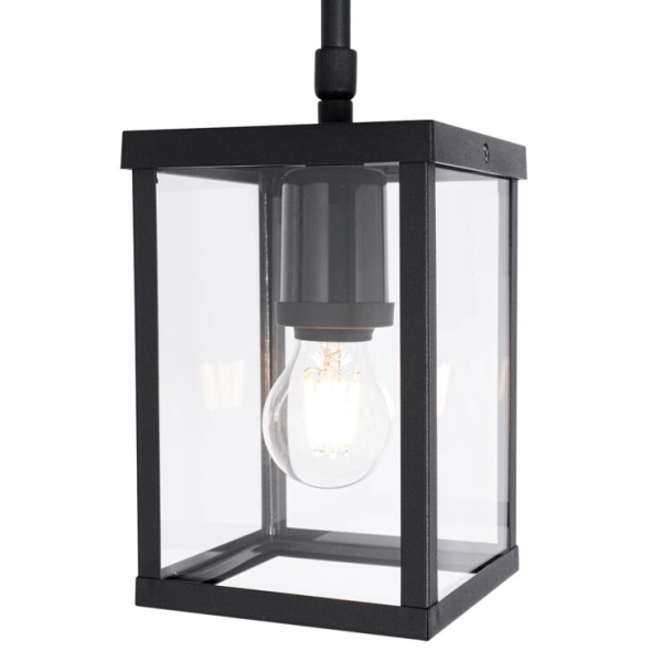 Industriële buiten hanglamp zwart IP44 - Charlois