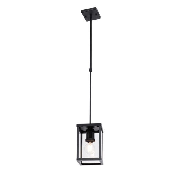 Industriële buiten hanglamp zwart IP44 - Charlois