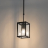 Industriële buiten hanglamp zwart IP44 - Charlois